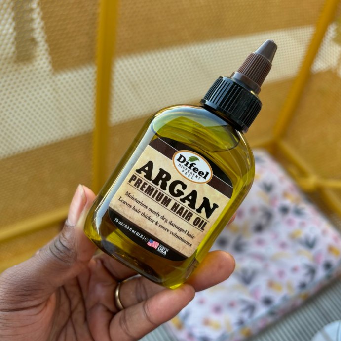 user image by @yourlocalhygienebae, Difeel Premium Natural Argan Hair Oil - 2.5 fl oz