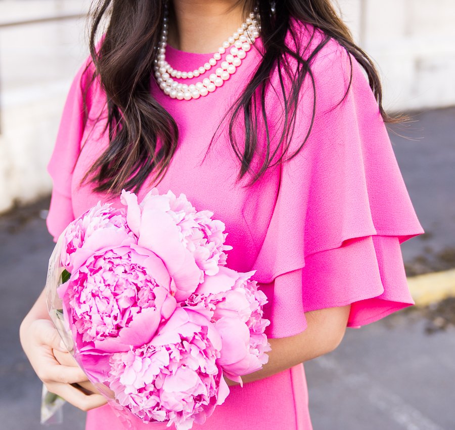 open lace back dress Pearl Pink Pearl Jacket Pencil Mother of Bride Dress main image 0