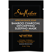 Shop SheaMoisture African Black Soap Bamboo Charcoal Detoxifying Sleeping Mask with Aloe (1 Mask) and more