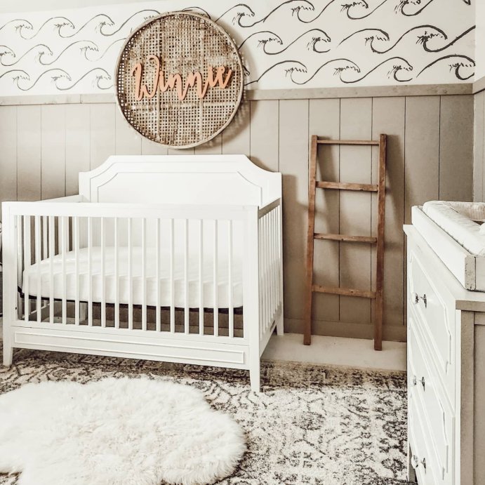user image by @maysteadhome, DaVinci Chloe Regency 4-in-1 Convertible Crib