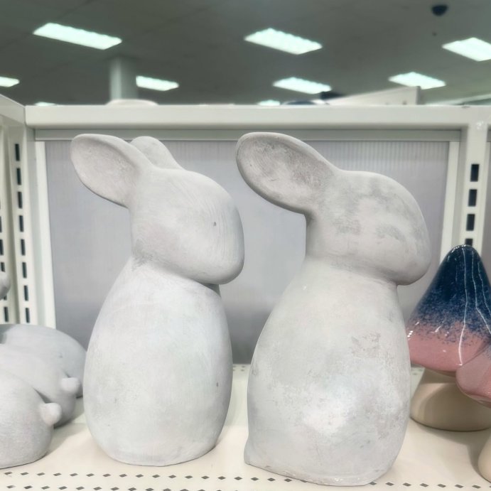 user image by @chasingfindsandfancies, Cement Rabbit Outdoor Garden Figurine Gray - Threshold™