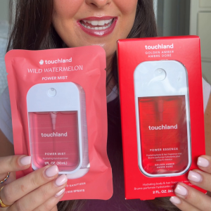 &rsquo;s mediaimport video of Touchland Power Essence Hydrating Body & Hair Fragrance Mist Golden Amber,Touchland Power Mist Hydrating Hand Sanitiser Wild Watermelon