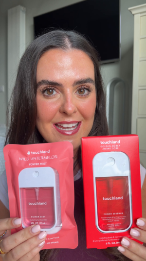 &rsquo;s mediaimport video of Touchland Power Essence Hydrating Body & Hair Fragrance Mist Golden Amber,Touchland Power Mist Hydrating Hand Sanitiser Wild Watermelon