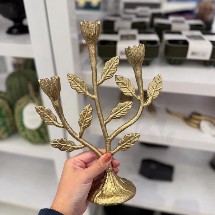 user image by @tarjaymaxx, Gold Metal Botanical Candelabra - Threshold&#8482;