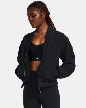 Under Armour Meridian Jacket Black/Metallic Silver XS (US 0-2) : :  Clothing, Shoes & Accessories