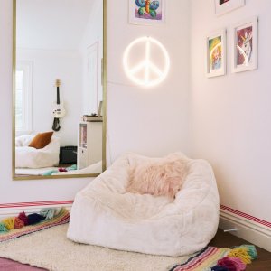 Polar Bear Ivory Modern Lounger