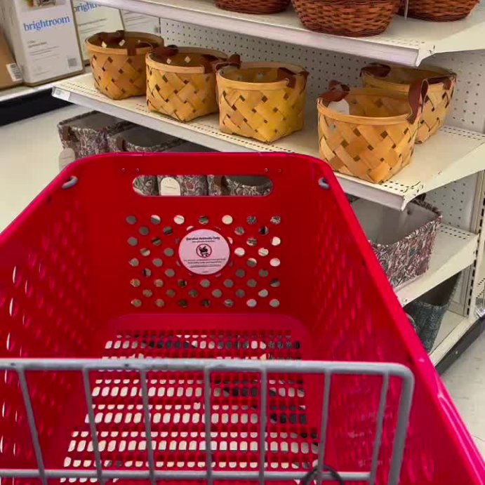 user image by @yarafinds, Woven Decorative Basket with Handle Brown - Threshold&#8482;