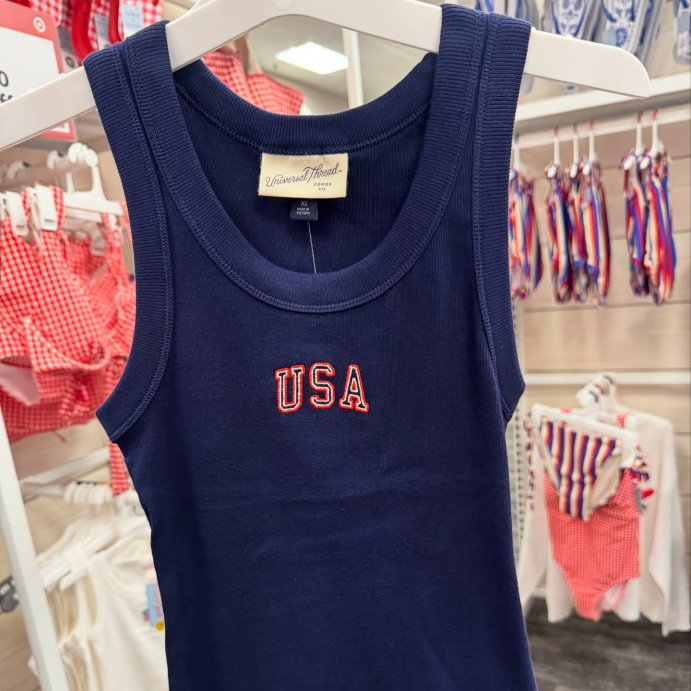 user image by @comeshoppingwm, Women's Embroidered Tank Top - Universal Thread™