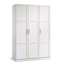 Shop Sauder 3-Door Wardrobe/Armoire Clothes Storage Cabinet With Hanger Rod & Shelves, White and more