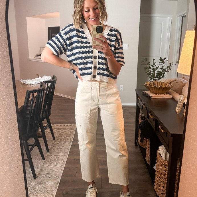 user image by @the_bookish_blonde_, Women's Short Sleeve Button-Front Cardigan - Universal Thread™