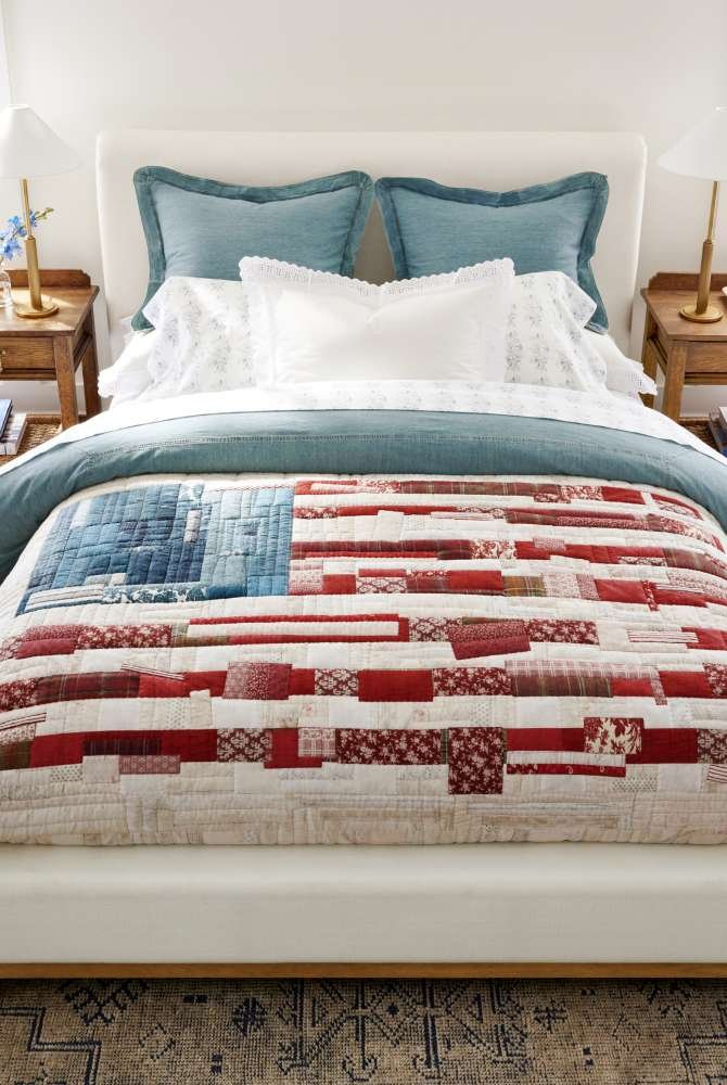 Pottery barn flag pillow hotsell
