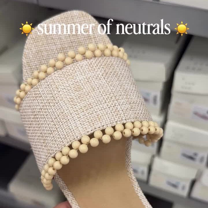 Women’s Lottie Sandals with Memory Foam Insole - A New Day™ Natural