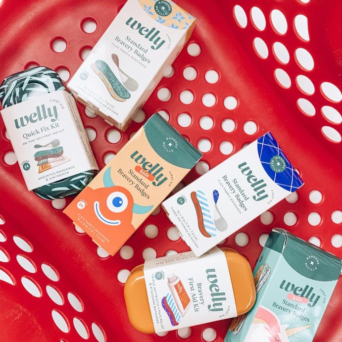 user image by @targettherapy, Welly Kid&#39;s Quick Fix First Aid Bandage Travel Kit - Colorwash - 24ct
