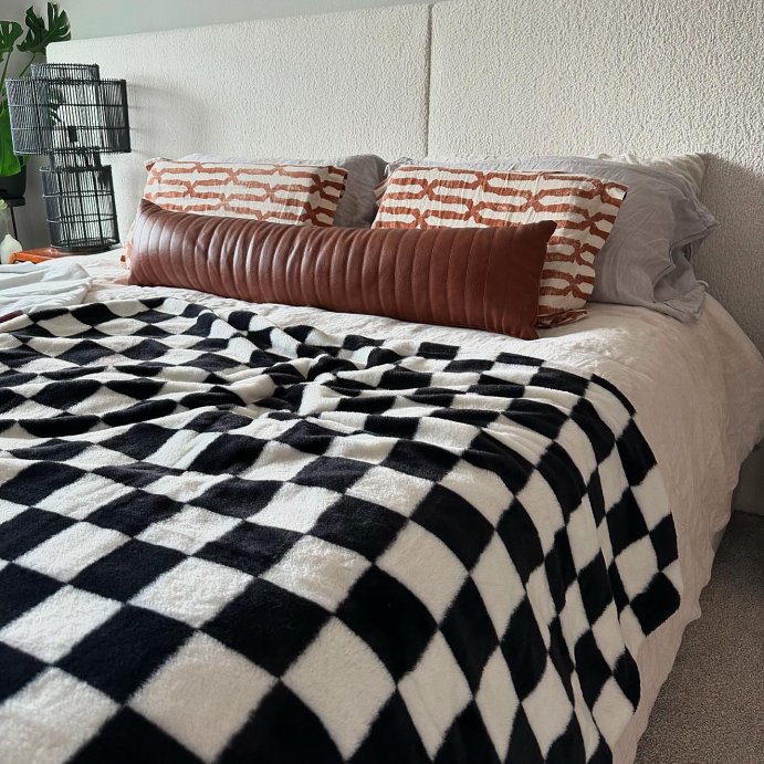 user image by @devspirations, Lumbar Faux Leather Channel Stitch Decorative Throw Pillow - Threshold™