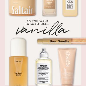 @spacenk&rsquo;s instagram photo of Saltair Salt Water Vanilla Body Butter,Tom Ford Vanilla Sex Eau De Parfum 50ml,Ellis Brooklyn Vanilla Milk Eau de Parfum,PHLUR Vanilla Skin Body Oil,Maison Margiela Afternoon Delight Eau de Toilette,Kopari Tahitian Vanilla Body Wash,Boy Smells Vanilla Era Perfume