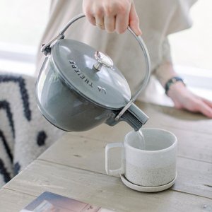 Staub Cast Iron 1-qt Round Tea Kettle