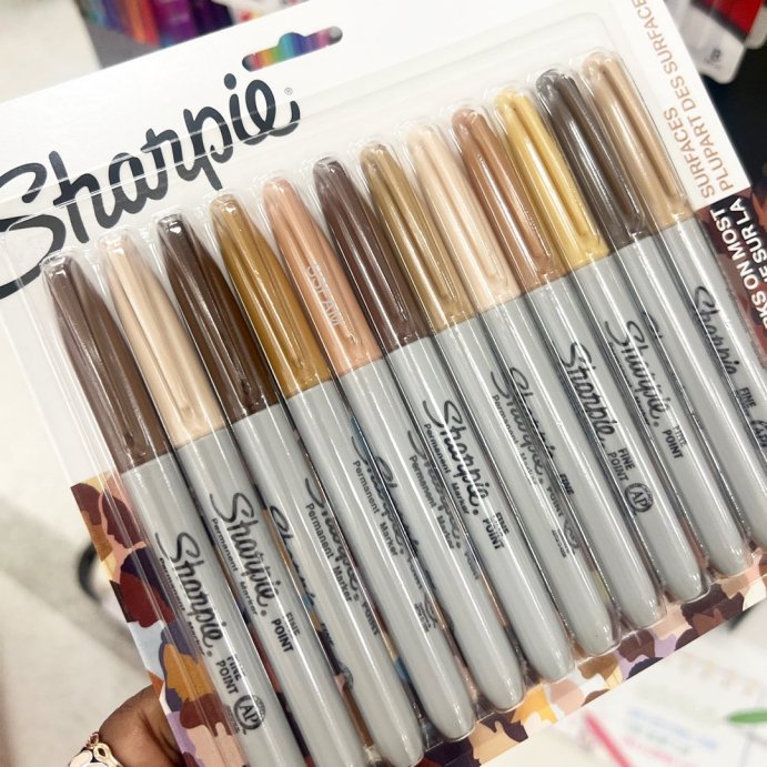 user image by @simplesavingsforatlmoms, Sharpie 12pk Permanent Markers Fine Tip Portrait Colors: Brown Ink, Colored Sharpie Pens, Art &#38; Stationery Supplies