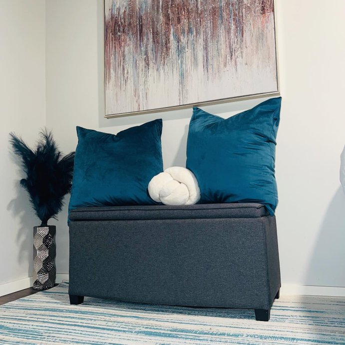 user image by @be.inspired_home.decor, Double Storage Dorm Ottoman Dark Gray - Room Essentials&#8482;