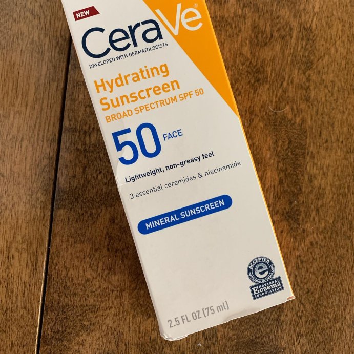 user image by @targetfindsmn, CeraVe Hydrating 100% Mineral Sunscreen for Face - SPF 50 - 2.5 fl oz