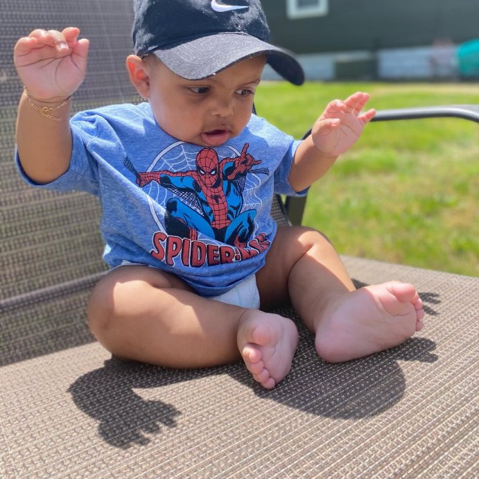 user image by @mamaswithnofilter, Toddler Boys' Disney Spider-Man Short Sleeve T-Shirt - Heather Blue