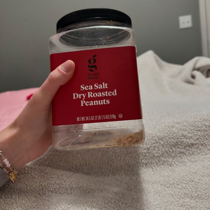 user image by @bellasnutzz, Sea Salt Dry Roasted Peanuts - 34.5oz - Good &#38; Gather&#8482;