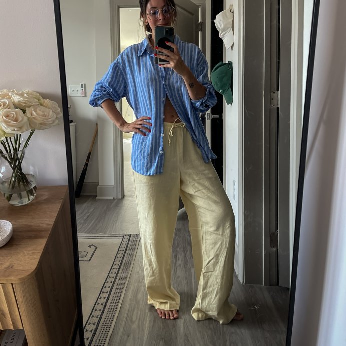 user image by @bendy.buddha, Women's Pull-On Linen Pants - Wild Fable™