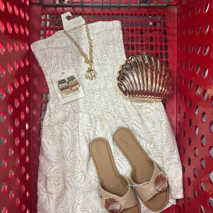 user image by @spottedattarget_, Women's Smocked Crinkle Gauze Mini Sundress - Universal Thread™