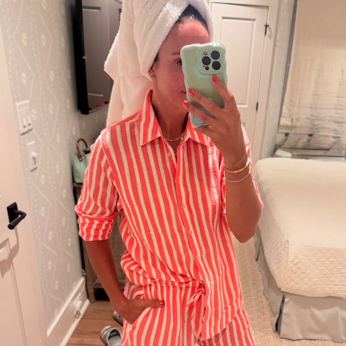 user image by @katie_rose_trr, Women's Gauze Long Sleeve Collared Button-Down Shirt - Universal Thread™