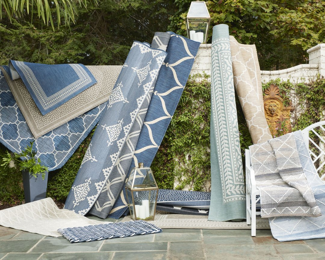 Shop Miles Redd Bermuda Garden Bench, Geneve Indoor/Outdoor Rug, Cimerron Performance Rug, Rope Doormat, Suzanne Kasler Fleur Indoor/Outdoor Rug and more