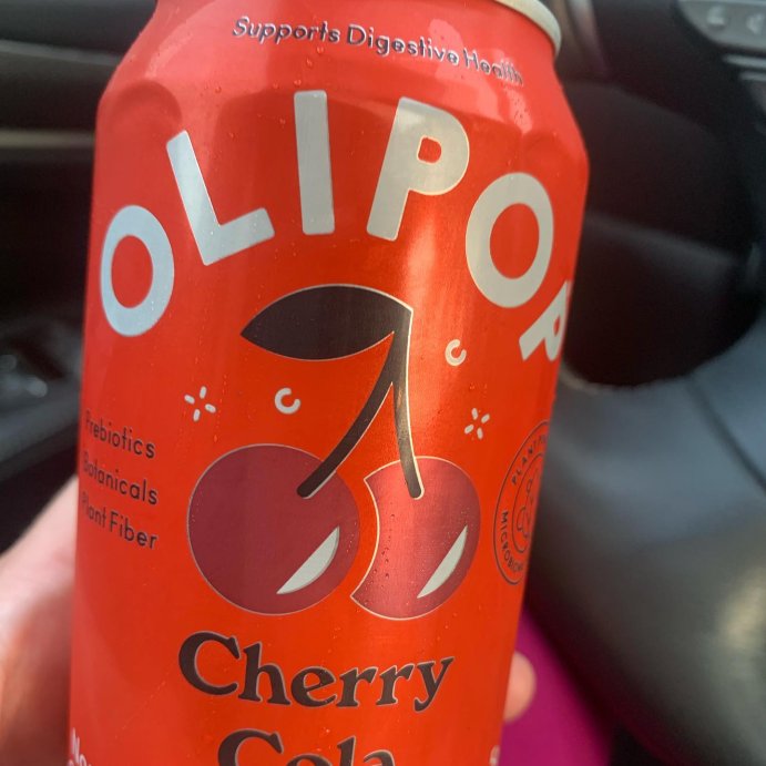 user image by @easyveganblogger, OLIPOP Cherry Cola Prebiotic Soda - 12 fl oz Can