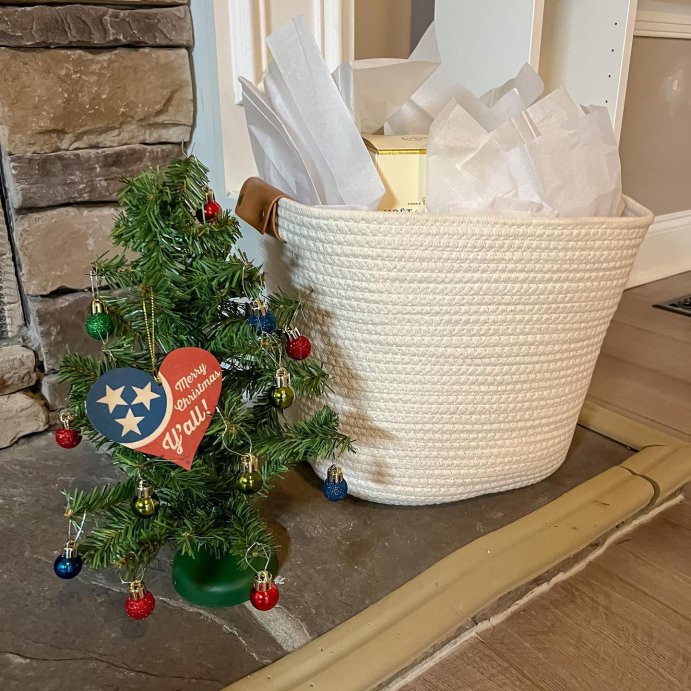 user image by @chattanoogarealestatecouple, 13" Decorative Coiled Rope Basket - Brightroom™