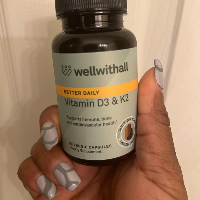 user image by @glassy_hues, WellWithAll Vitamin D3 &#38; K2 Capsules - 60ct