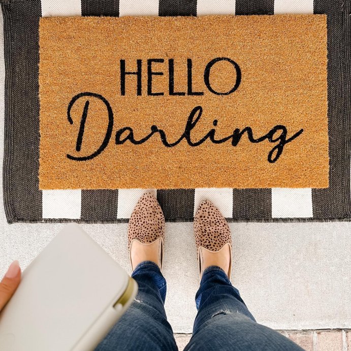 user image by @rachealpridgen_realtor, 2&#39;x3&#39; Washable Reversible Scatter Indoor/Outdoor Accent Rug Black/White - Threshold&#8482;: Check Pattern, Flat Pile, Machine Washable