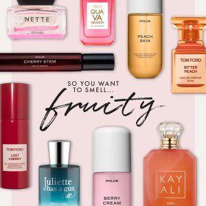 @spacenk&rsquo;s instagram photo of PHLUR Cherry Stem Eau de Parfum,PHLUR Peach Skin Body Mist,Ellis Brooklyn Guava Granita Eau de Parfum,Nette NYC Pear Jam Eau de Parfum,Tom Ford Bitter Peach Eau de Toilette,Kayali Eden Sparkling Lychee,PHLUR Berry Cream Hair and Body Mist,Juliette Has A Gun Pear Inc Eau de Parfum,Tom Ford Lost Cherry All Over Body Spray