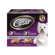 Shop Cesar Roast Turkey & Prime Rib Flavour Adult Wet Dog Food, 100-g, 12-Pk and more