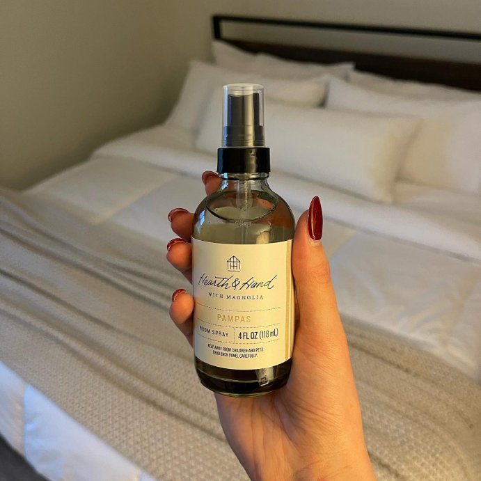 user image by @mc_decorr, 4 fl oz Pampas Room Spray - Hearth &#38; Hand&#8482; with Magnolia: Amber &#38; Violet Scent, Linen &#38; Pillow Mist