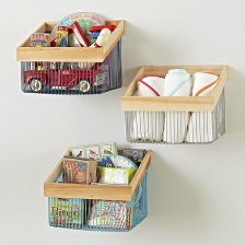 Shop Wood and Wire Wall Bins and more