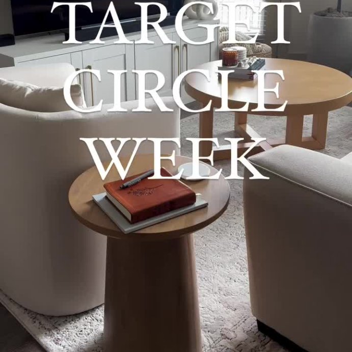 user image by @kelseywernkeinteriors, Wooden Round Pedestal Accent Side Table - Hearth & Hand™ with Magnolia