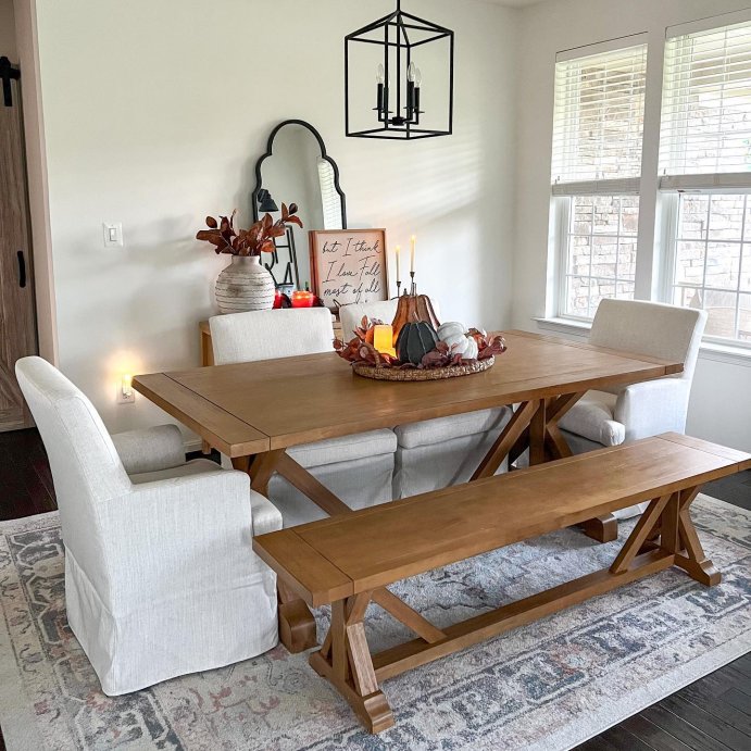 user image by @_letsstayhometogether_, Upholstered Dining Chair Cream - Threshold&#8482; designed with Studio McGee