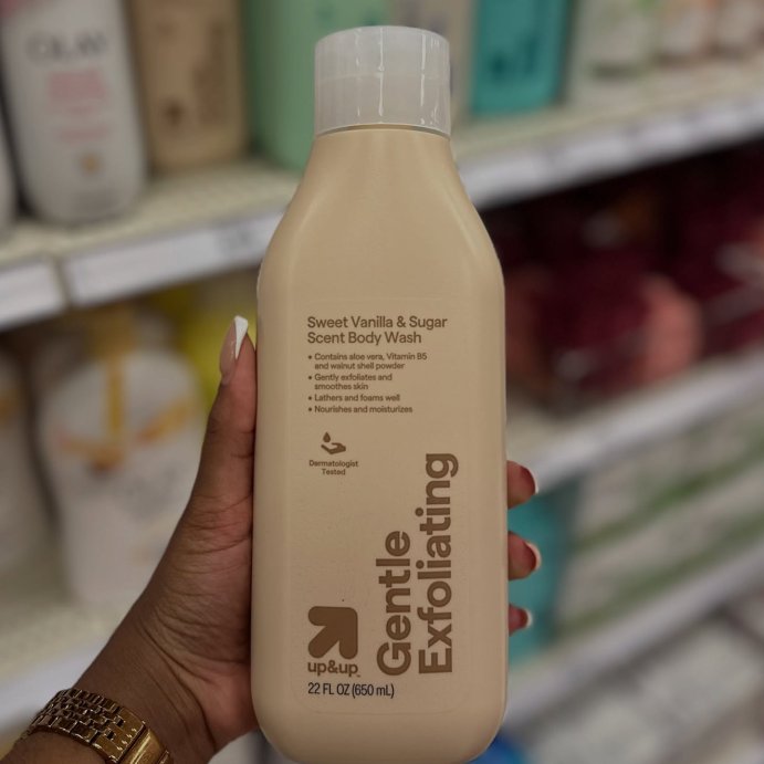 user image by @spottedattarget_, Exfoliating Body Wash - Sweet Vanilla &#38; Sugar - 22oz - up&#38;up&#8482;