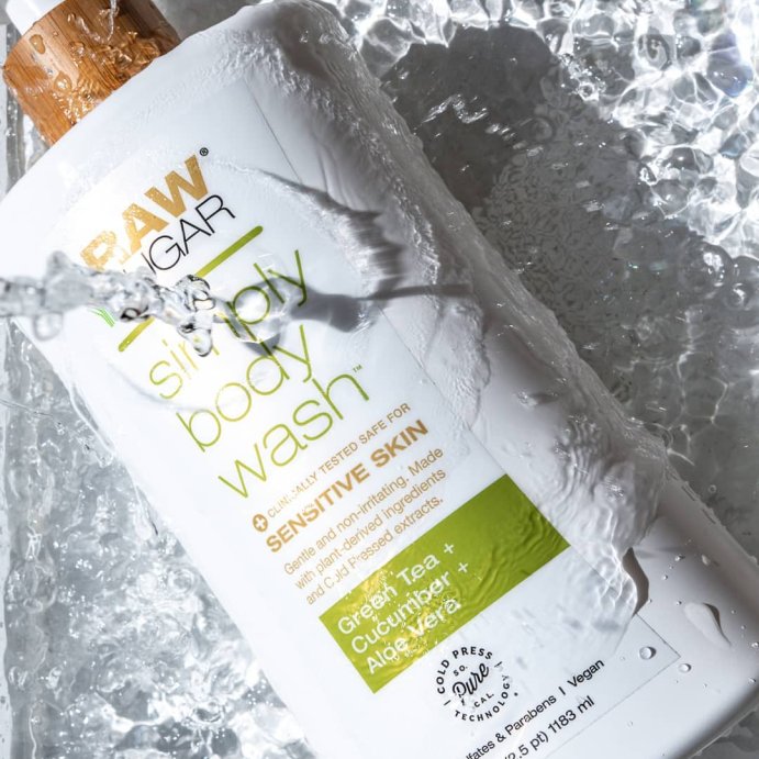 user image by @rawsugarliving, Raw Sugar Simply Body Wash for Sensitive Skin - Green Tea + Cucumber + Aloe Vera - 40 fl oz