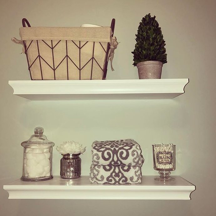 user image by @marshallsandmimosas, Traditional Wall Shelf White - Threshold™