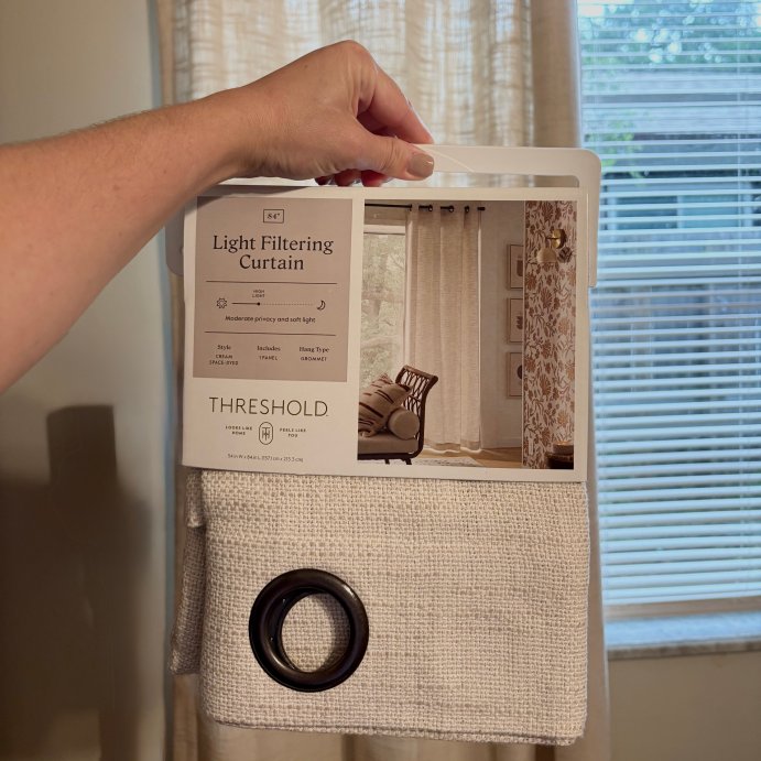 user image by Danielle Odonnell , 1pc Light Filtering Linen Window Curtain Panel - Threshold™