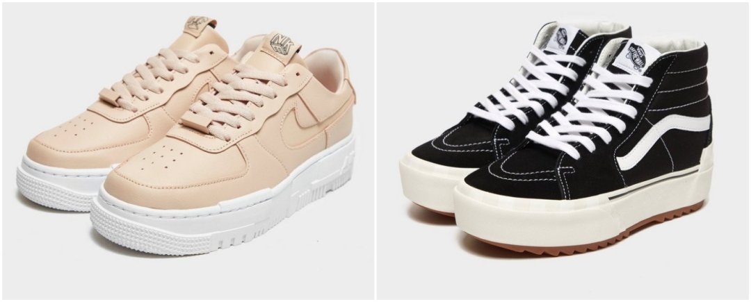 trendikkäät platform-kengät