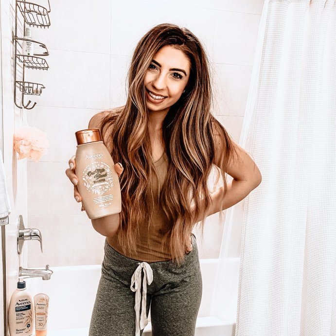 user image by @courtneypaige.xo, Aveeno Scalp Soothing Oat Milk Blend Shampoo - 12 fl oz