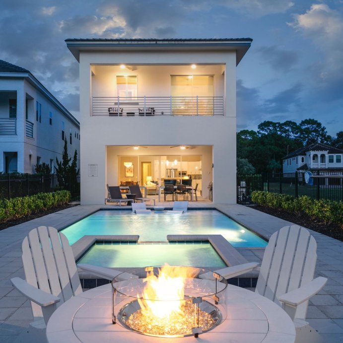 user image by @keylimehouse, POLYWOOD Round 48" Outdoor Fire Pit Table