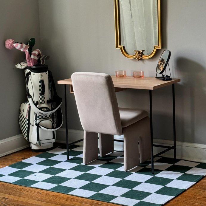 user image by @kelssdaniels, Safflower Sculptural Dining Chair Dark Tan - Threshold™