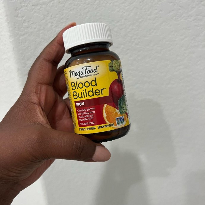 user image by @curlz4dayz84, MegaFood Blood Builder Vegan Iron Supplement Tablet