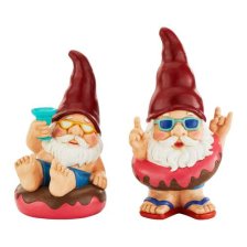 Shop For Living Doughnut Gnome Garden Statue, Assorted, Weather-Resistant Stone and more