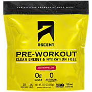 Shop Ascent Protein Pre-Workout - Clean Energy & Hydration Fuel - Watermelon (12.7 oz / 30 Servings) and more